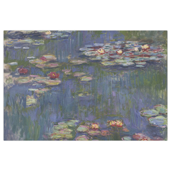 Water Lilies by Claude Monet Indoor / Outdoor Rug - 4'x6' - Front Flat