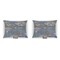 Water Lilies by Claude Monet Indoor Rectangular Burlap Pillow (Front and Back)