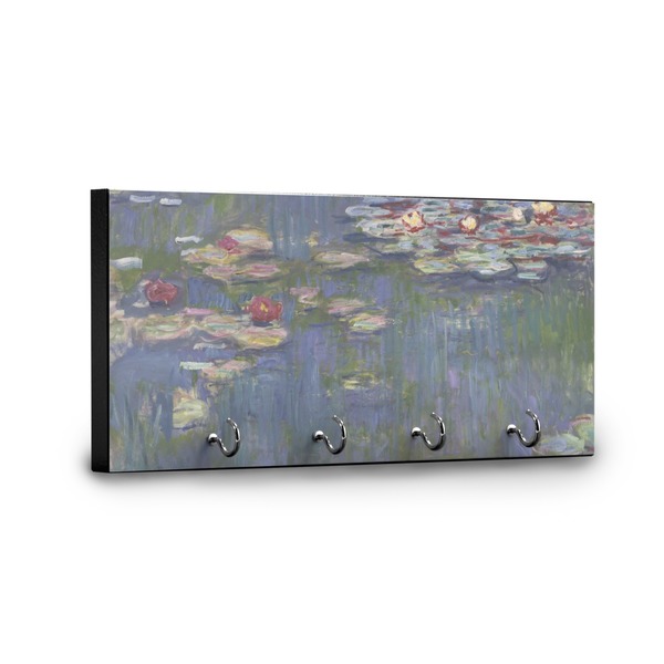 Water Lilies by Claude Monet Key Hanger - Front View with Hooks