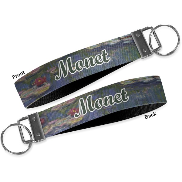 Water Lilies by Claude Monet Key-chain - Metal and Nylon - Front and Back