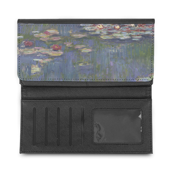 Water Lilies by Claude Monet Ladies Wallet - Half Way Open