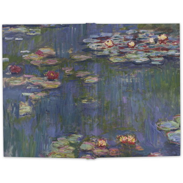 Water Lilies by Claude Monet Large Hard Cover Journal - Apvl