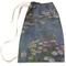 Water Lilies by Claude Monet Large Laundry Bag - Front View