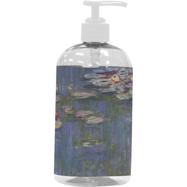 Custom Water Lilies by Claude Monet Plastic Soap / Lotion Dispenser (16 oz - Large - White)
