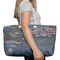 Water Lilies by Claude Monet Large Rope Tote Bag - In Context View
