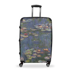 Water Lilies by Claude Monet Suitcase - 28" Large - Checked