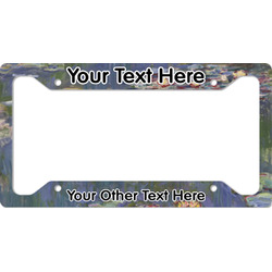 Water Lilies by Claude Monet License Plate Frame
