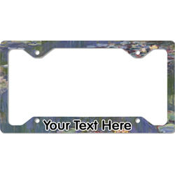 Water Lilies by Claude Monet License Plate Frame - Style C