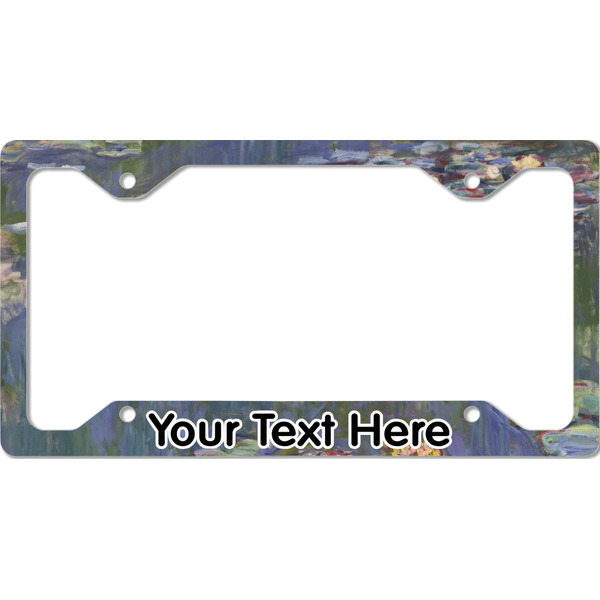 Custom Water Lilies by Claude Monet License Plate Frame - Style C
