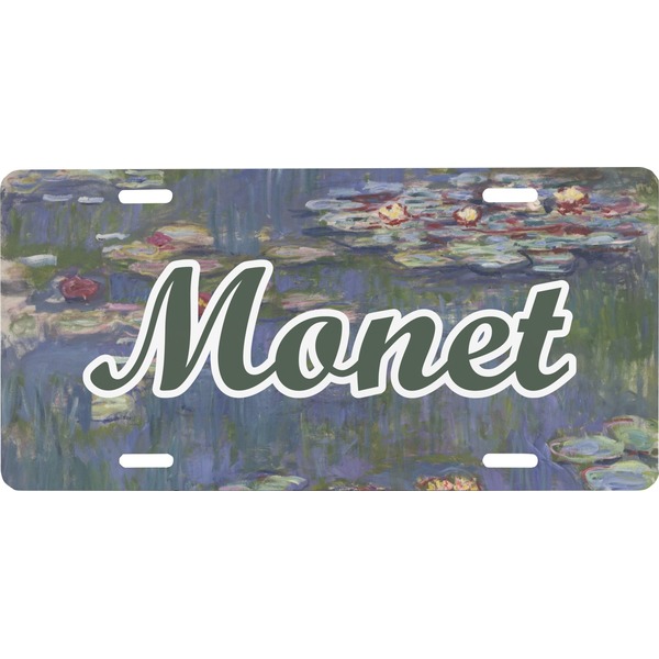 Custom Water Lilies by Claude Monet Front License Plate