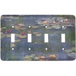 Water Lilies by Claude Monet Light Switch Cover (4 Toggle Plate)