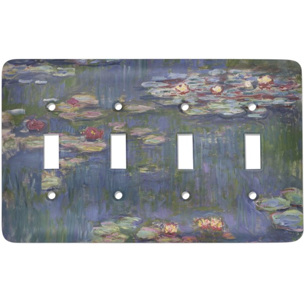 Custom Water Lilies by Claude Monet Light Switch Cover (4 Toggle Plate)