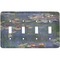 Water Lilies by Claude Monet Light Switch Cover (4 Toggle Plate)