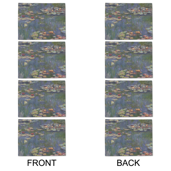 Water Lilies by Claude Monet Linen Placemat - APPROVAL Set of 4 (double sided)