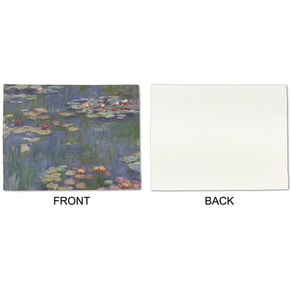 Water Lilies by Claude Monet Linen Placemat - APPROVAL Single (single sided)
