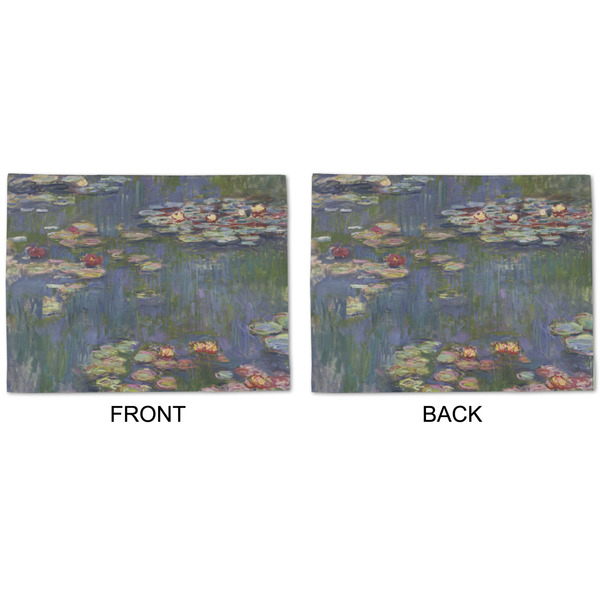 Water Lilies by Claude Monet Linen Placemat - APPROVAL (double sided)