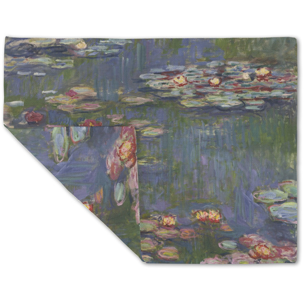 Water Lilies by Claude Monet Linen Placemat - Folded Corner (double side)