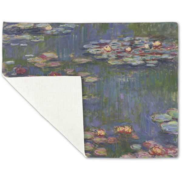 Water Lilies by Claude Monet Linen Placemat - Folded Corner (single side)