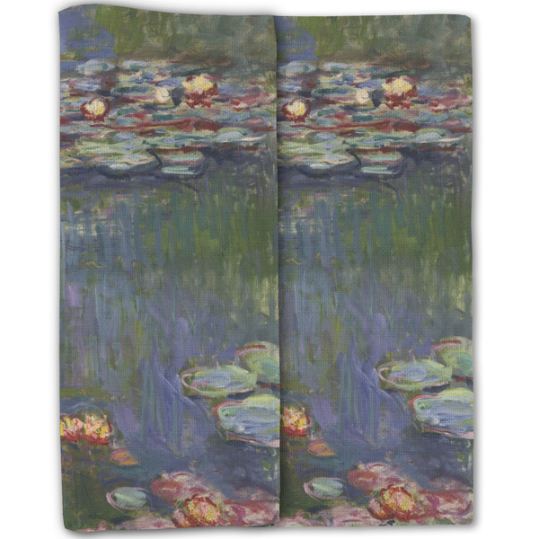 Water Lilies by Claude Monet Linen Placemat - Folded Half (double sided)