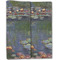 Water Lilies by Claude Monet Linen Placemat - Folded Half (double sided)
