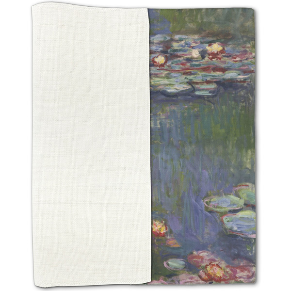 Water Lilies by Claude Monet Linen Placemat - Folded Half