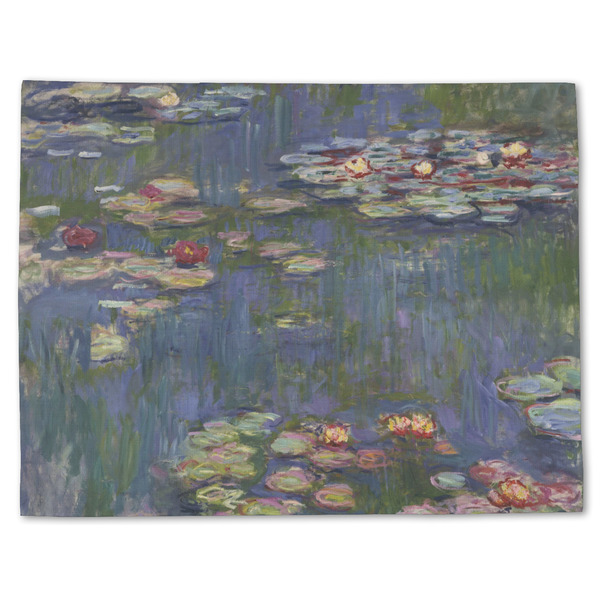 Custom Water Lilies by Claude Monet Single-Sided Linen Placemat - Single