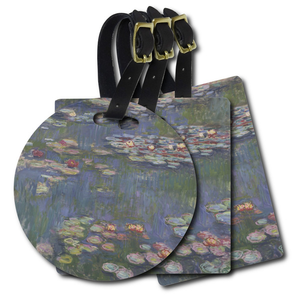 Custom Water Lilies by Claude Monet Plastic Luggage Tag