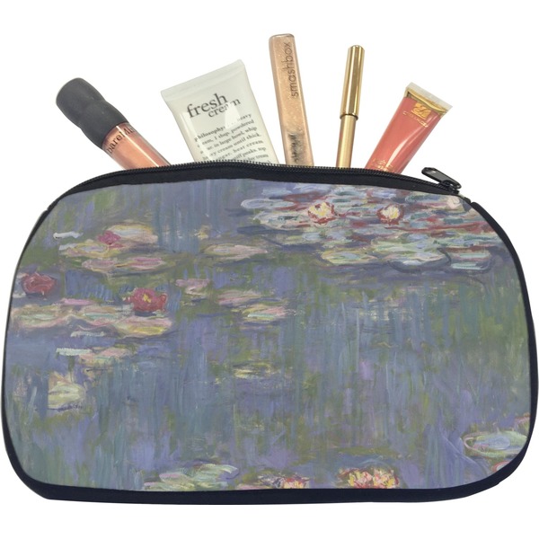 Custom Water Lilies by Claude Monet Makeup / Cosmetic Bag - Medium
