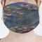 Water Lilies by Claude Monet Mask - Pleated (new) Front View on Girl