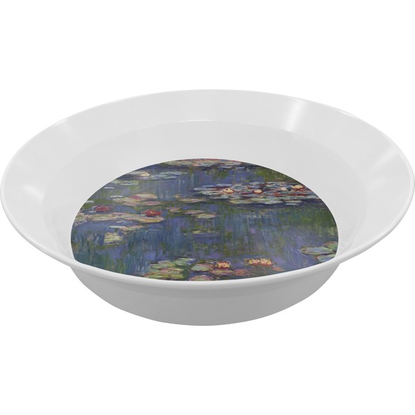 Custom Water Lilies by Claude Monet Melamine Bowl