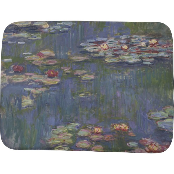 Custom Water Lilies by Claude Monet Memory Foam Bath Mat - 48"x36"