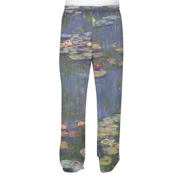 Water Lilies by Claude Monet Men's Pjs Back - on model