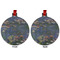 Water Lilies by Claude Monet Metal Ball Ornament - Front and Back