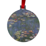 Water Lilies by Claude Monet Metal Ball Ornament - Double Sided