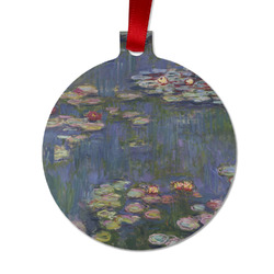 Water Lilies by Claude Monet Metal Ball Ornament - Double Sided