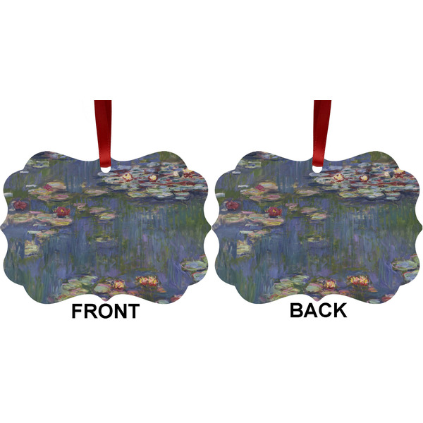 Water Lilies by Claude Monet Metal Benilux Ornament - Front and Back (APPROVAL)