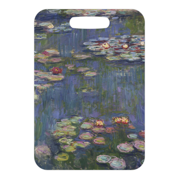 Water Lilies by Claude Monet Metal Luggage Tag - Front Without Strap