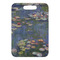 Water Lilies by Claude Monet Metal Luggage Tag - Front Without Strap