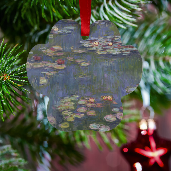 Water Lilies by Claude Monet Metal Paw Ornament - Lifestyle