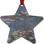 Water Lilies by Claude Monet Metal Star Ornament - Double Sided