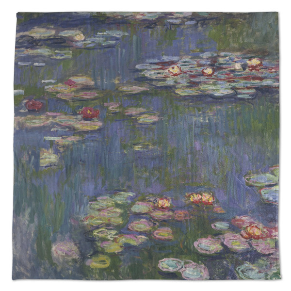 Custom Water Lilies by Claude Monet Microfiber Dish Towel