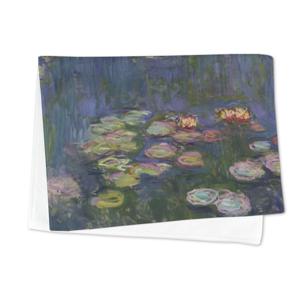 Water Lilies by Claude Monet Microfiber Dish Towel - FOLDED HALF
