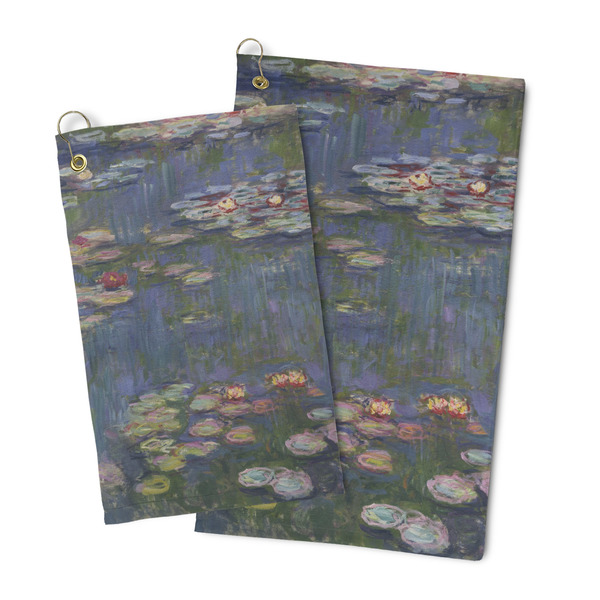 Water Lilies by Claude Monet Microfiber Golf Towel - PARENT/MAIN