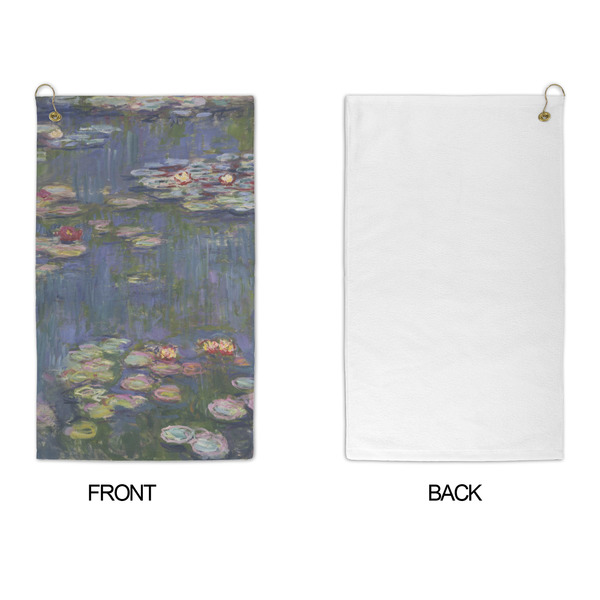 Water Lilies by Claude Monet Microfiber Golf Towels - APPROVAL