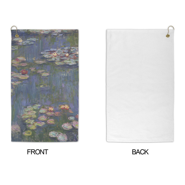 Water Lilies by Claude Monet Microfiber Golf Towels - APPROVAL