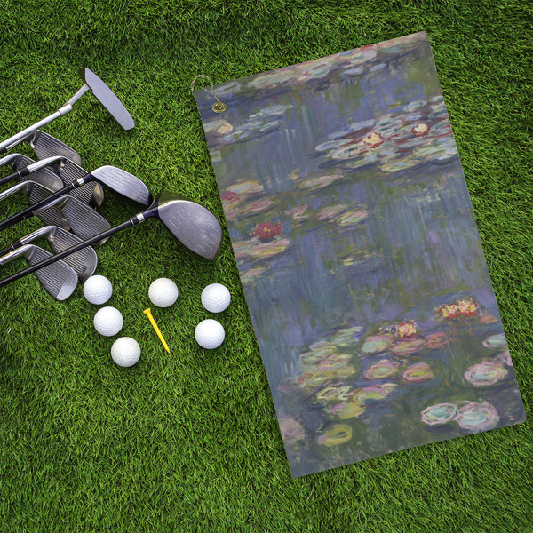 Water Lilies by Claude Monet Microfiber Golf Towels - LIFESTYLE