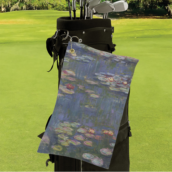 Water Lilies by Claude Monet Microfiber Golf Towels - Small - LIFESTYLE