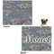 Water Lilies by Claude Monet Microfleece Dog Blanket - Large- Front & Back