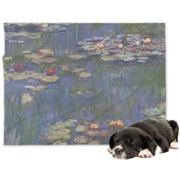 Custom Water Lilies by Claude Monet Dog Blanket