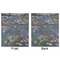 Water Lilies by Claude Monet Minky Blanket - 50"x60" - Double Sided - Front & Back
